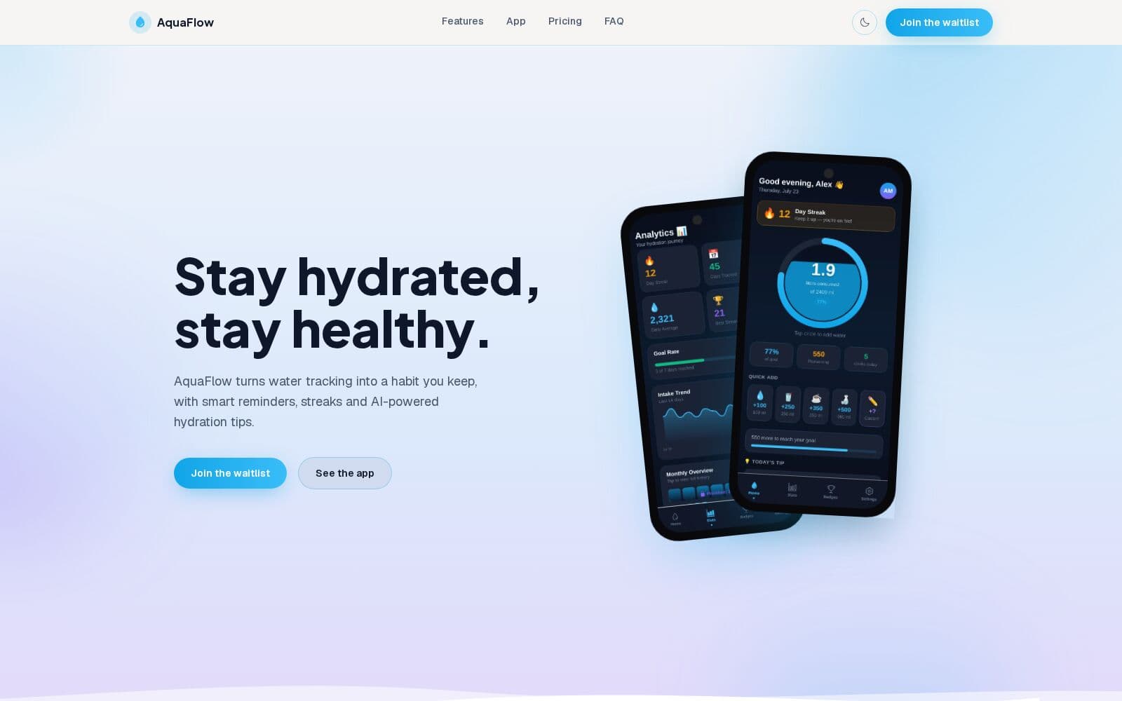 AquaFlow — screenshot 1