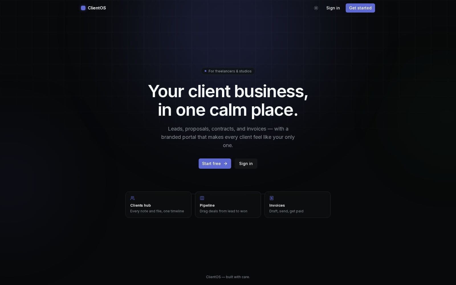 ClientOS — screenshot 1